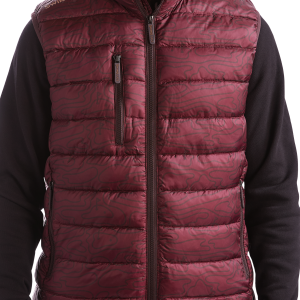 SwingJuice Golf Rhythmic Lines Men's Packable Puffer Vest