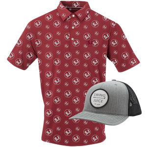 SwingJuice Men's Polo & Trucker Hat Bundle