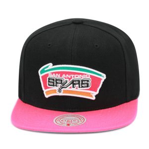 Mitchell & Ness Men's Nba Core Basic Snapback Hwc Spurs - Black-Pink