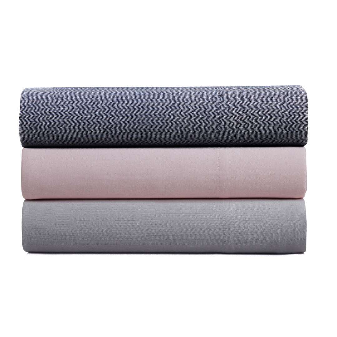 Kathy Ireland Herringbone Twill 4 Piece Cotton Rich Sheet Set by Bed Bath Fashions - Image 2