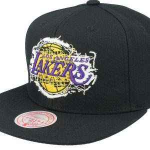 Mitchell & Ness Men's Nba Embroidery Glitch Snapback Lakers