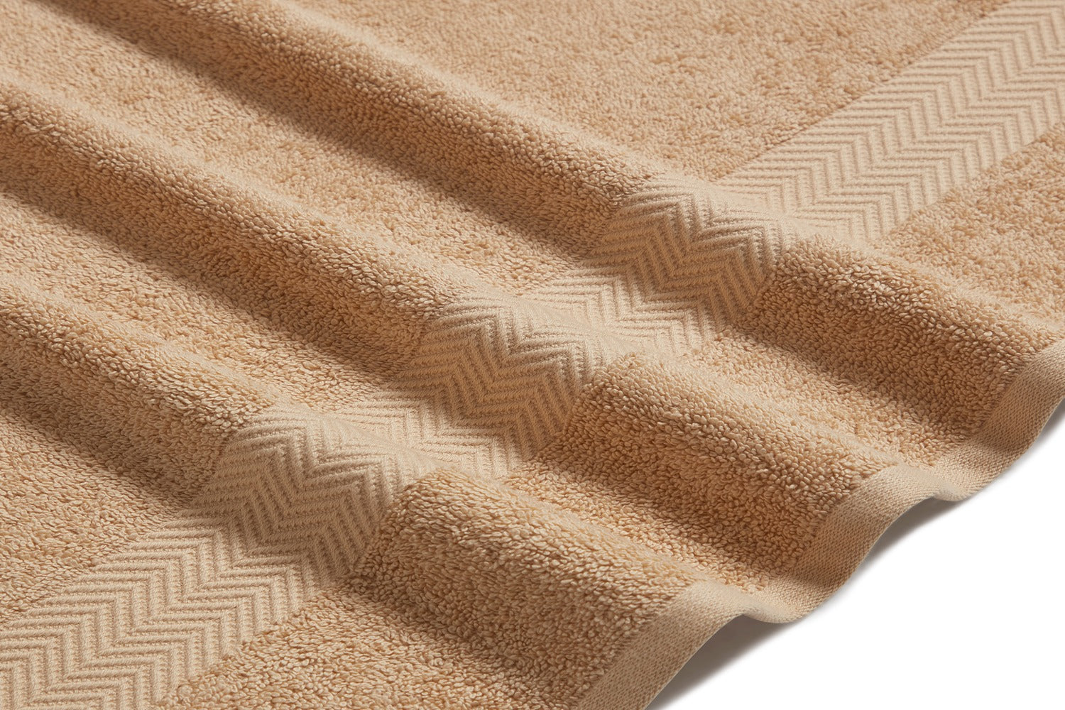 Kathy Ireland 6 Piece Chevron Jacquard Towel Set with Lets Dry - Image 6