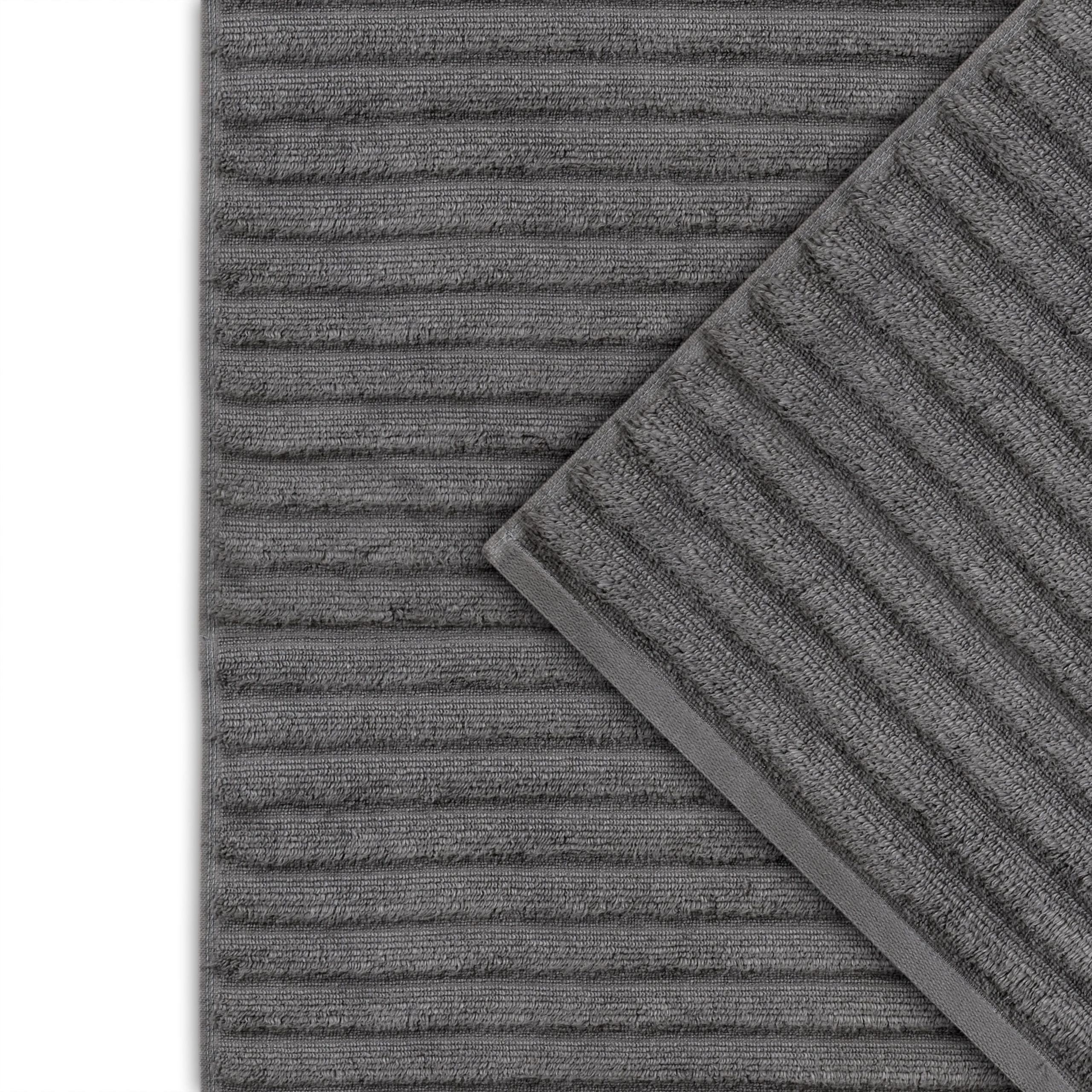 Bed Bath Fashions Bibb Home 4 Pack Ribbed Egyptian Cotton Bath Towel Set - Image 10