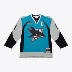 Mitchell & Ness Men's Nhl Dark Jersey Sharks 1999 Owen Nolan