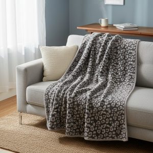 Barefoot Dreams Cozychic Adult Throw Blanket - Plush 100% Microfiber Leopard Print Cozy Sofa Bed Throw