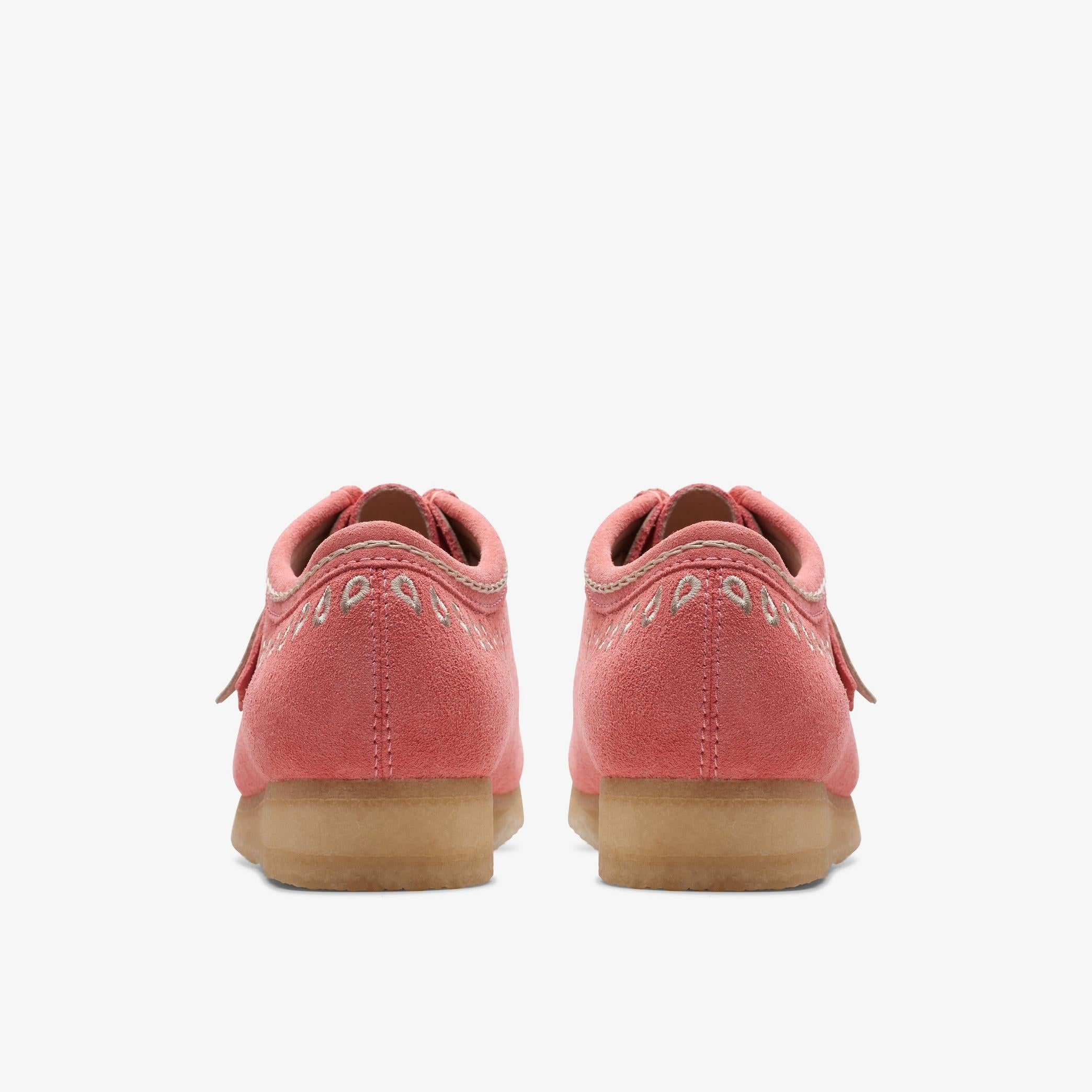 Clarks Men's Wallabee - Pink Embroidery - Image 5