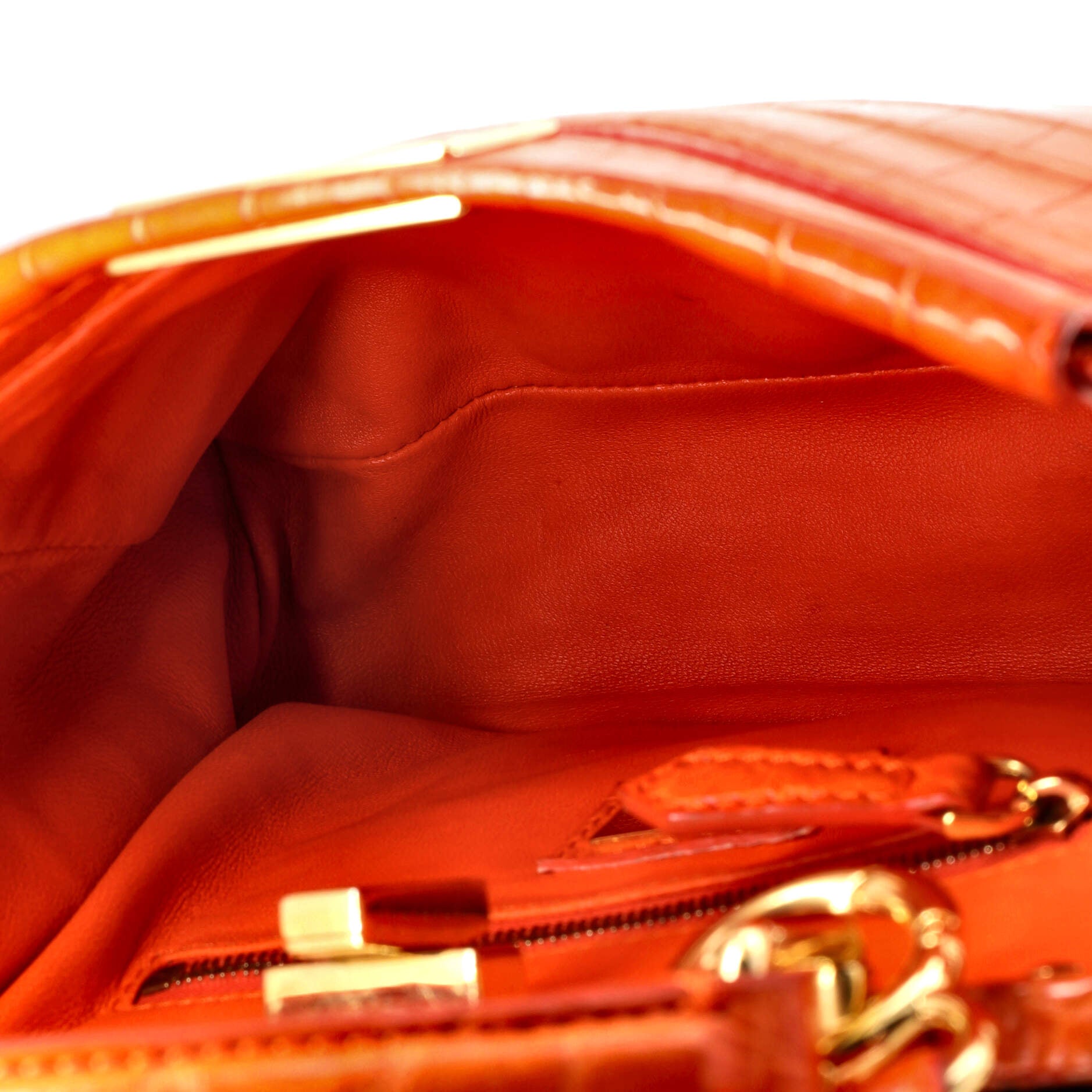 Pre-Loved Fendi Peekaboo Bag Crocodile Mini - Image 5