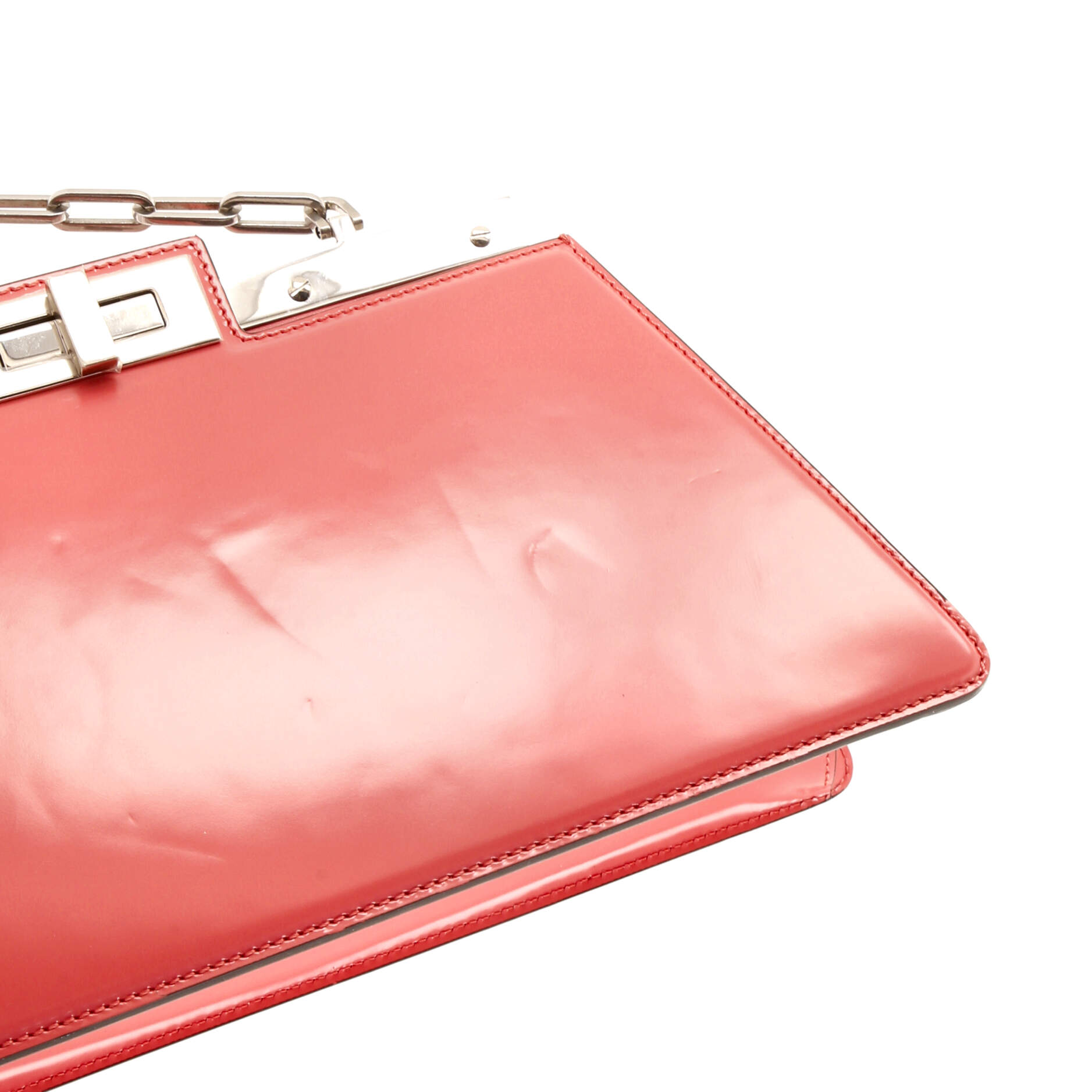 Pre-Loved Fendi Peekaboo Cut Bag Leather Medium - Image 6