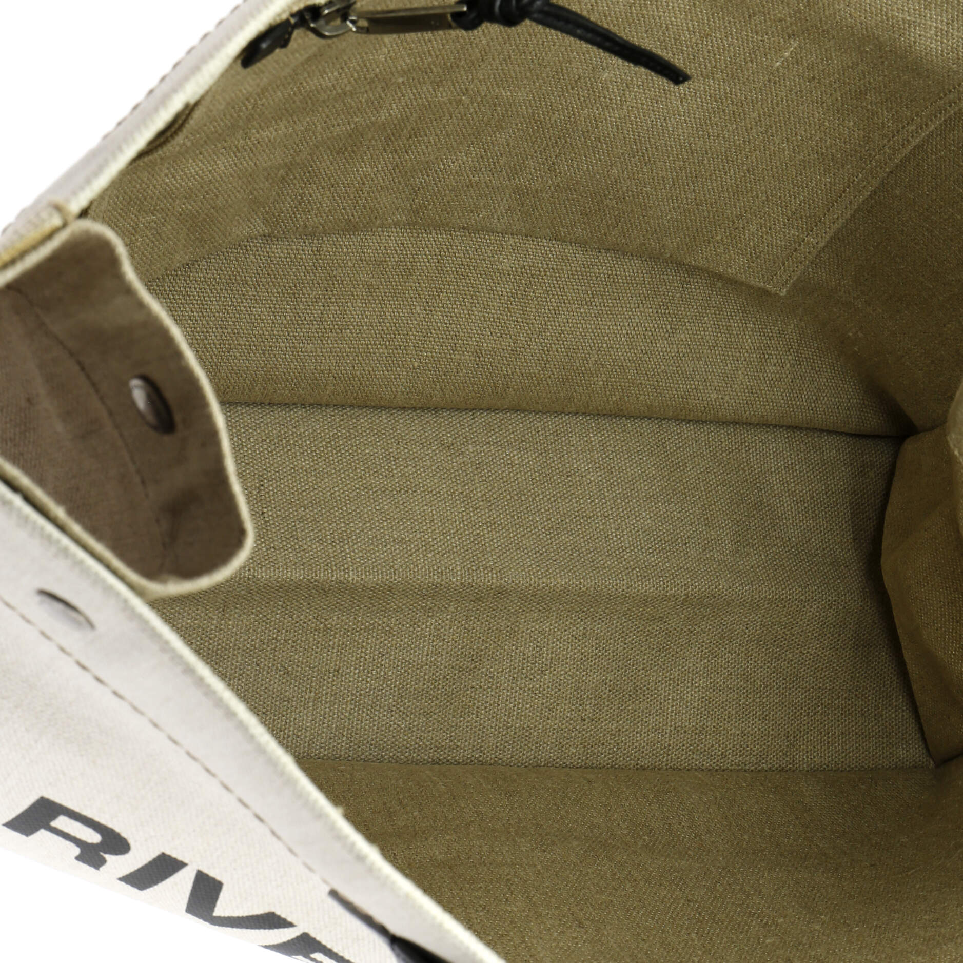 Pre-Loved Saint Laurent Rive Gauche Shopper Tote Canvas Large - Image 5