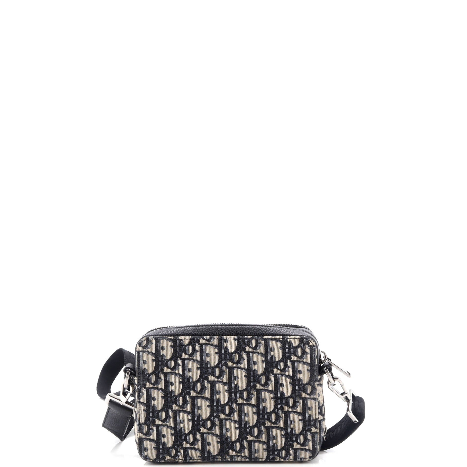 Pre-Loved Christian Dior Kenny Scharf Double Zip Crossbody Pouch Oblique Canvas with Applique - Image 3