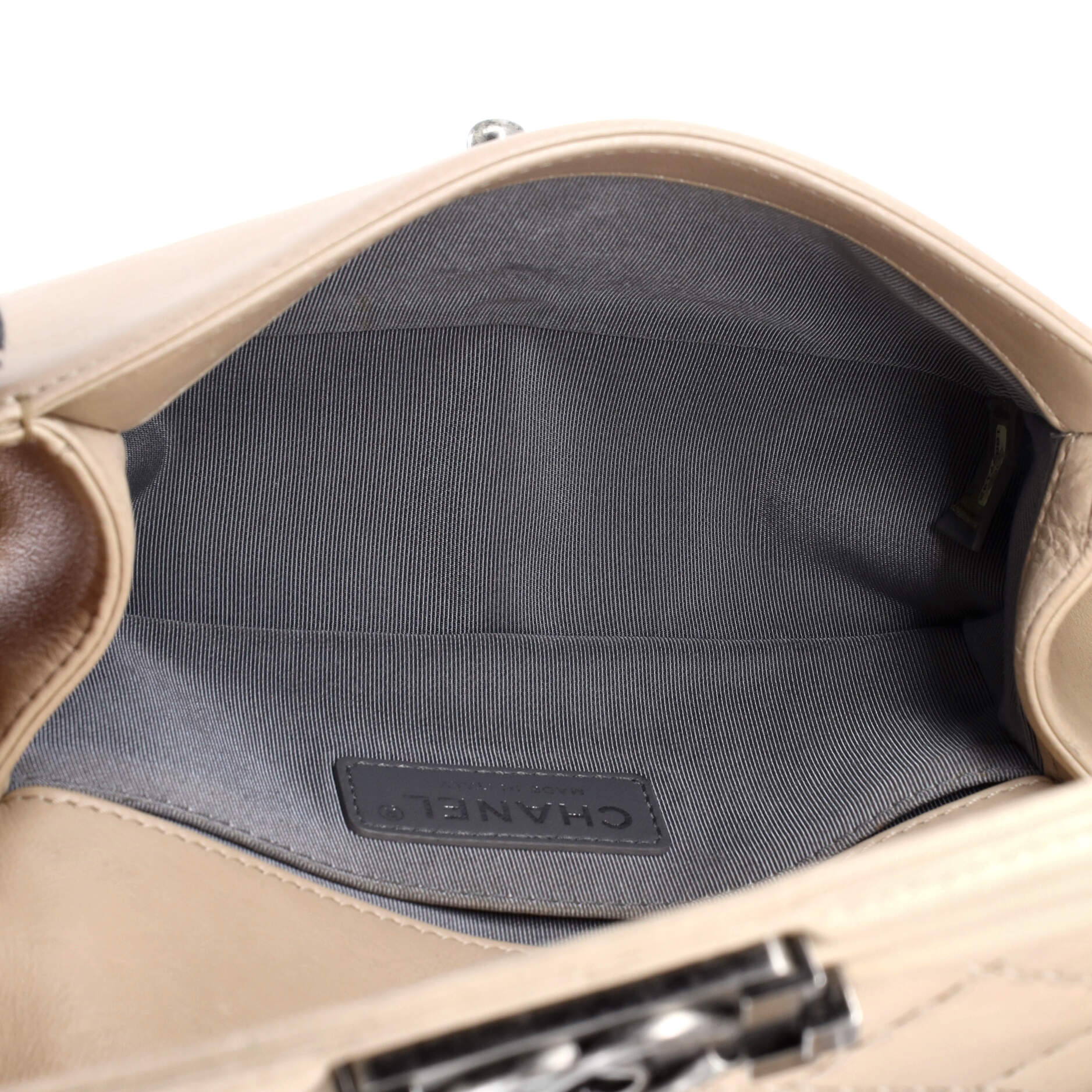 Pre-Loved Chanel Stitch Boy Flap Bag Quilted Calfskin Small - Image 6