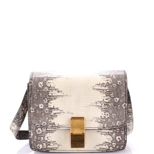 Pre-Loved Celine Classic Box Bag Lizard Small