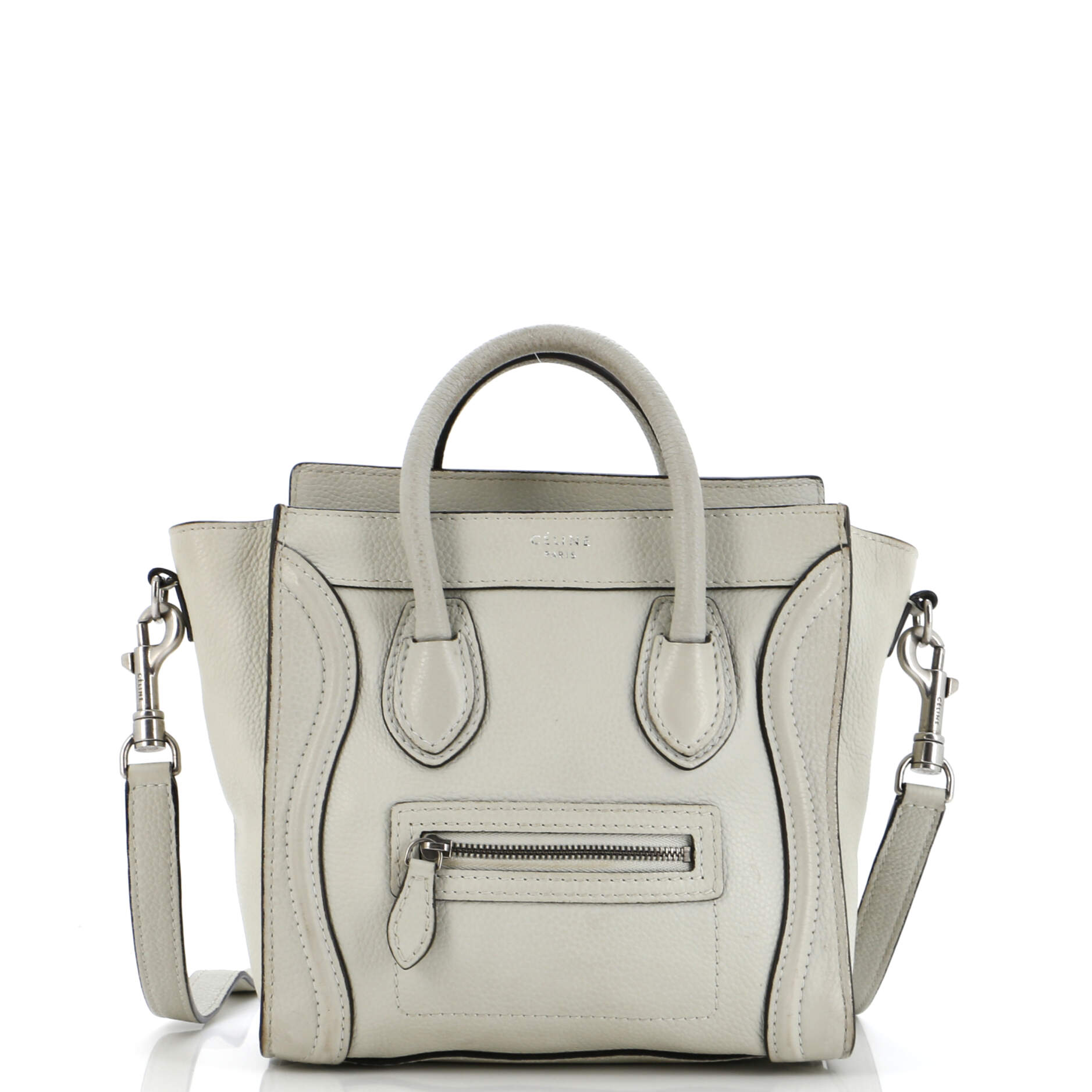 Pre-Loved Celine Luggage Bag Grainy Leather Nano