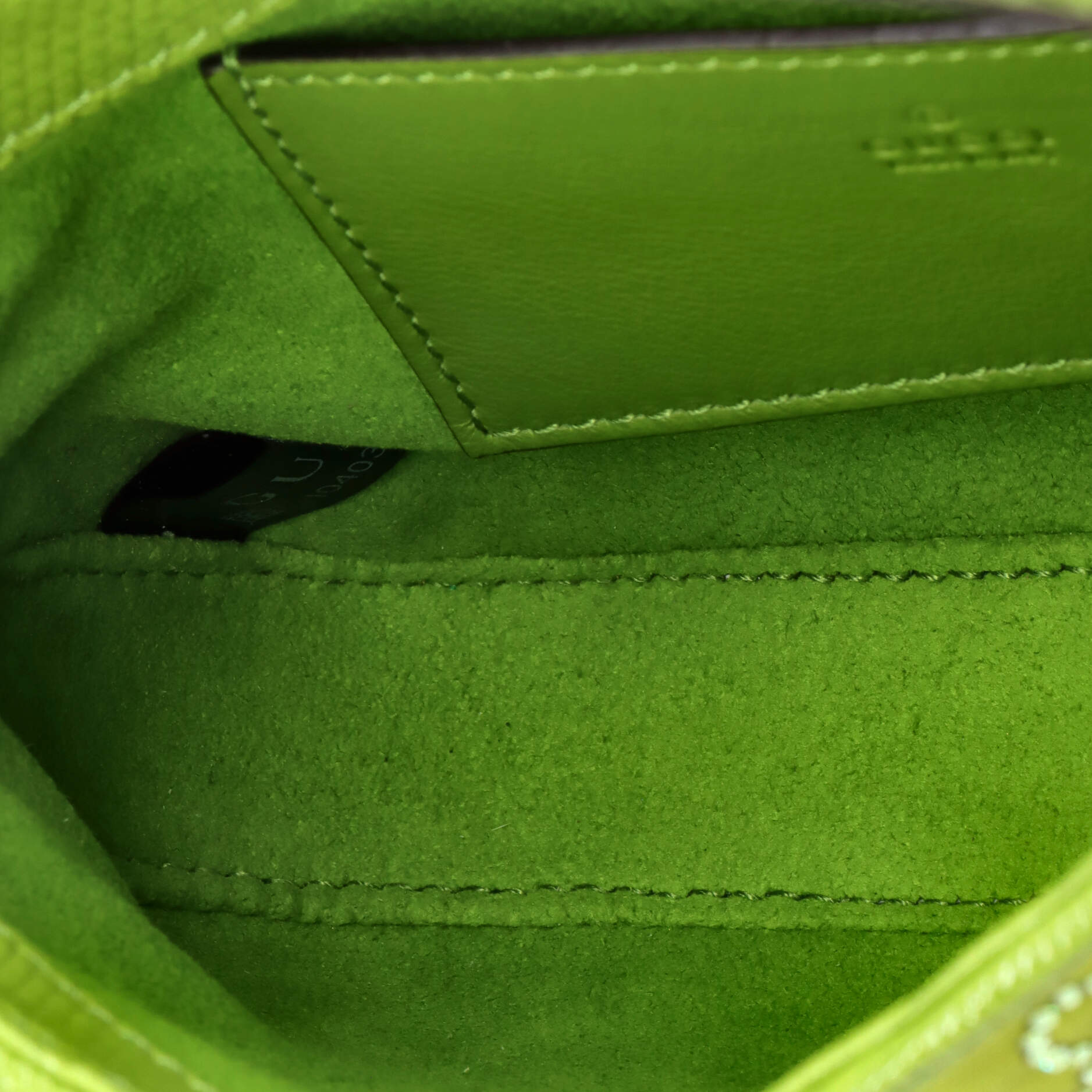 Pre-Loved Gucci Jackie 1961 Chain Hobo GG Embellished Canvas with Lizard Mini - Image 5