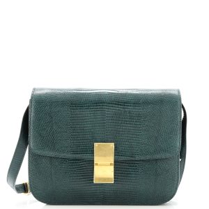 Pre-Loved Celine Classic Box Bag Lizard Medium