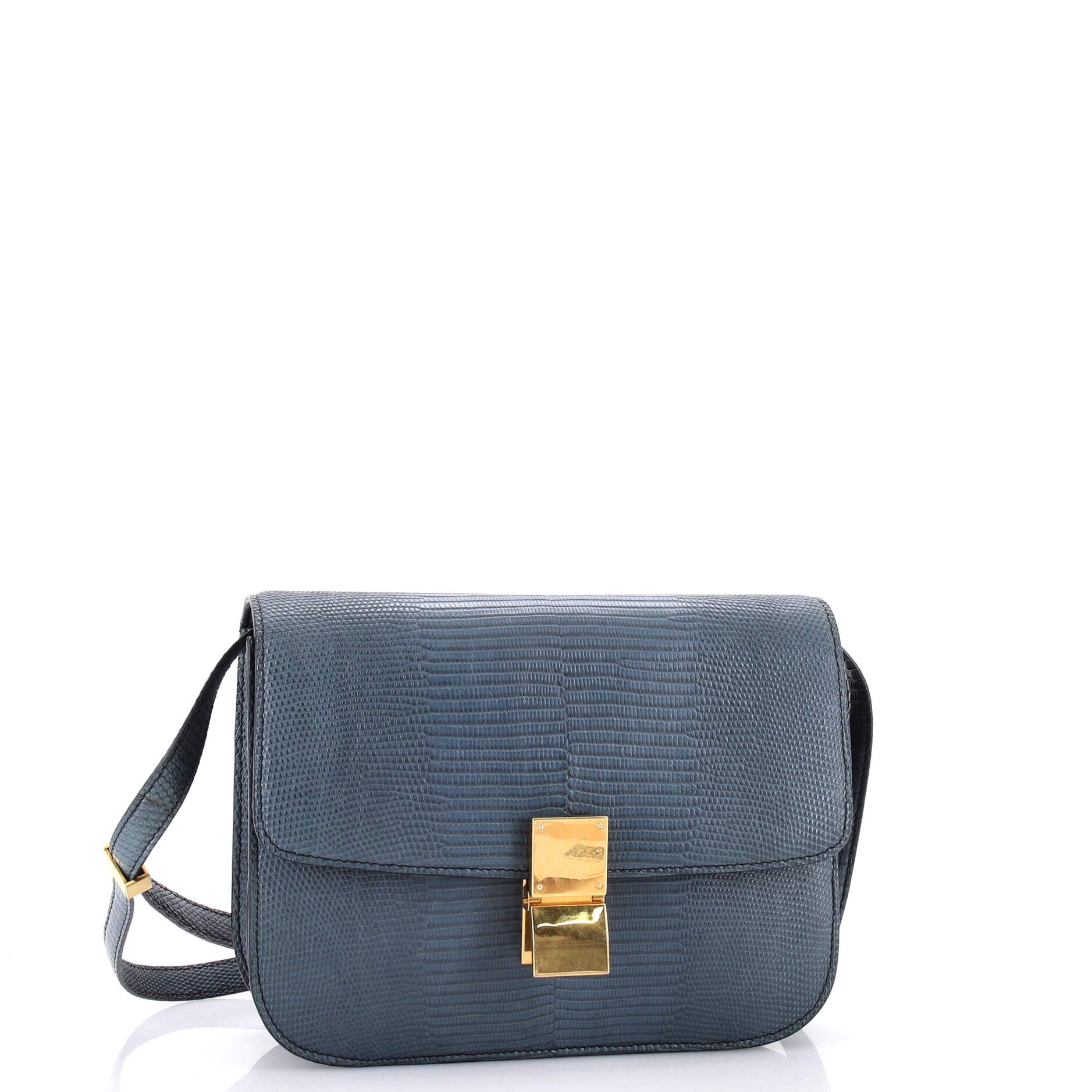 Pre-Loved Celine Classic Box Bag Lizard Medium - Image 2