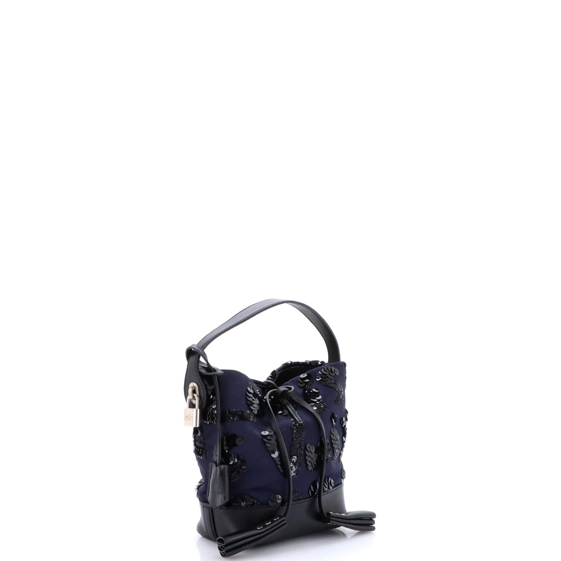 Pre-Loved Louis Vuitton NN14 Spotlight Bucket Bag Sequin Graffiti Monogram Nylon PM - Image 2