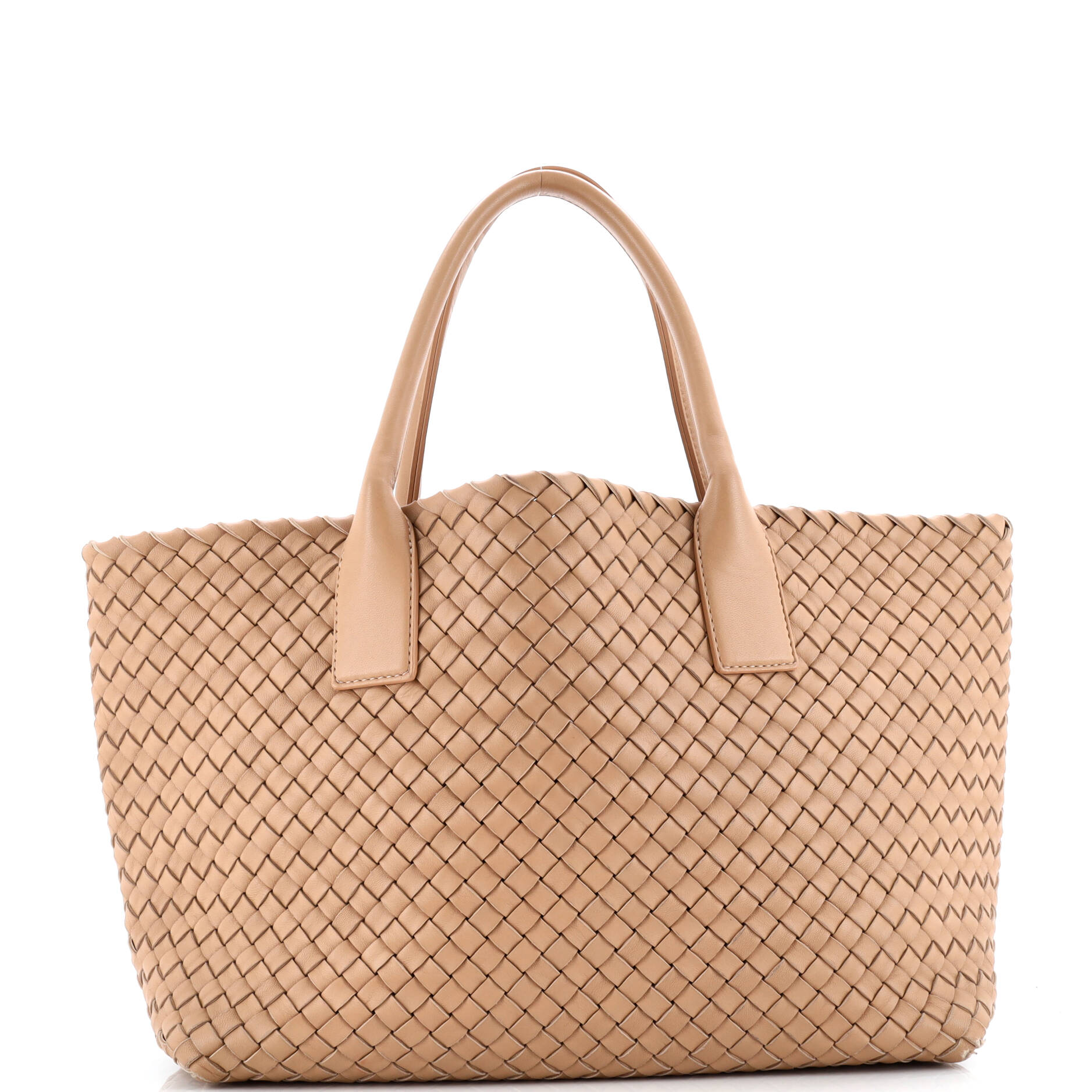 Pre-Loved Bottega Veneta Cabat Tote Intrecciato Nappa Small
