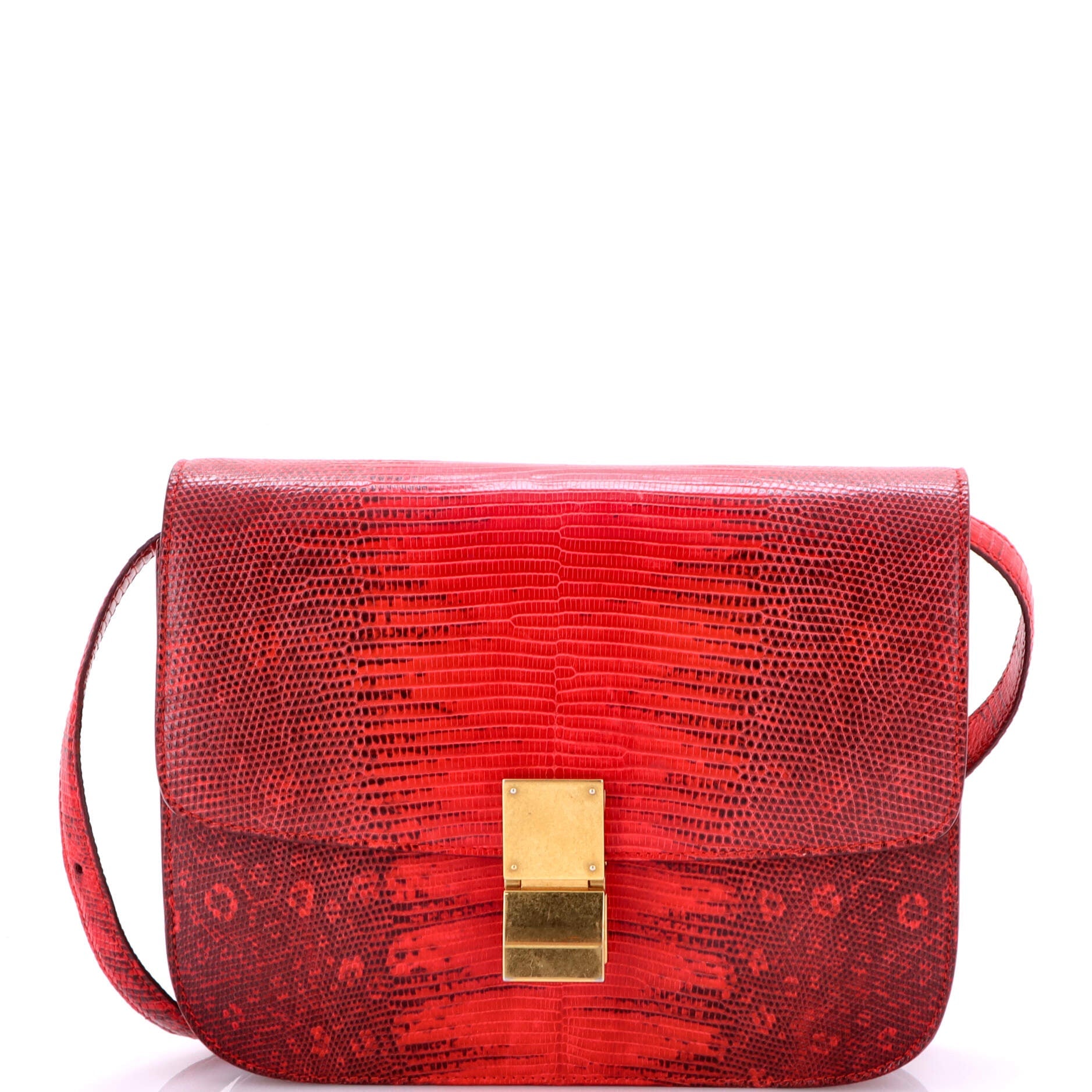 Pre-Loved Celine Classic Box Bag Lizard Medium