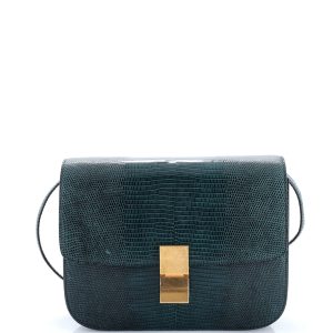 Pre-Loved Celine Classic Box Bag Lizard Medium