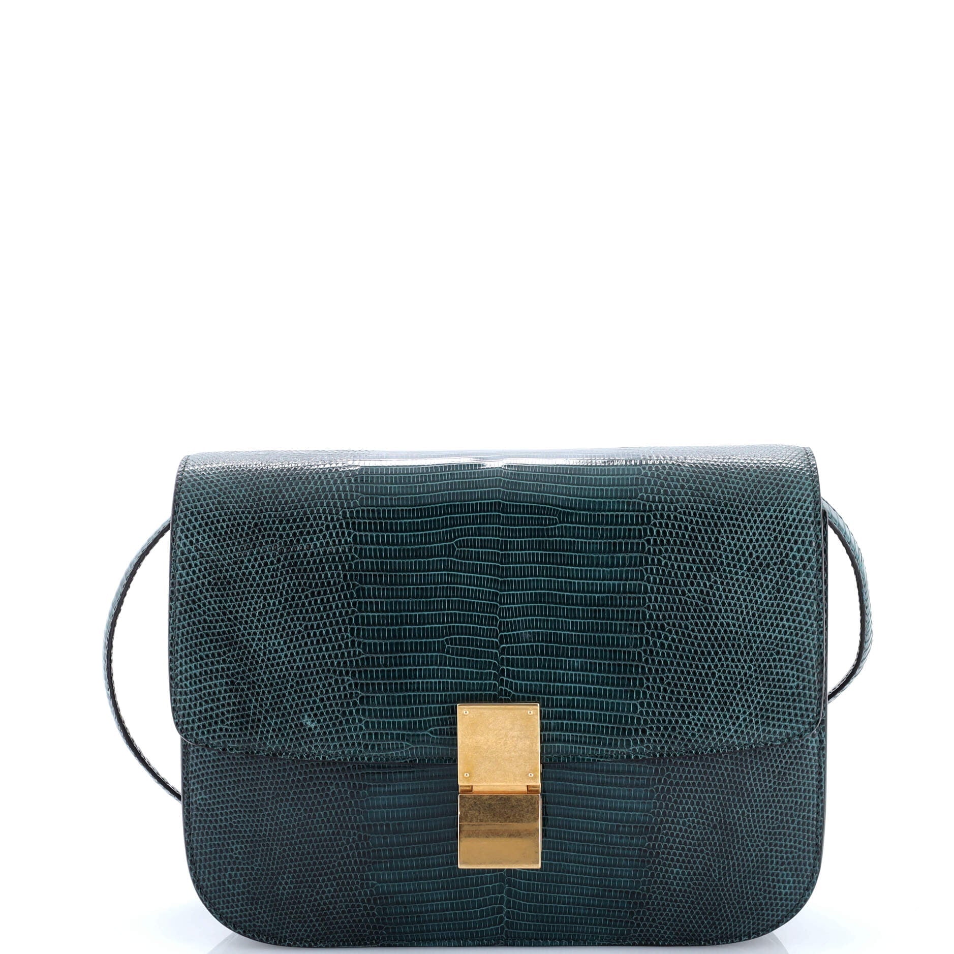 Pre-Loved Celine Classic Box Bag Lizard Medium