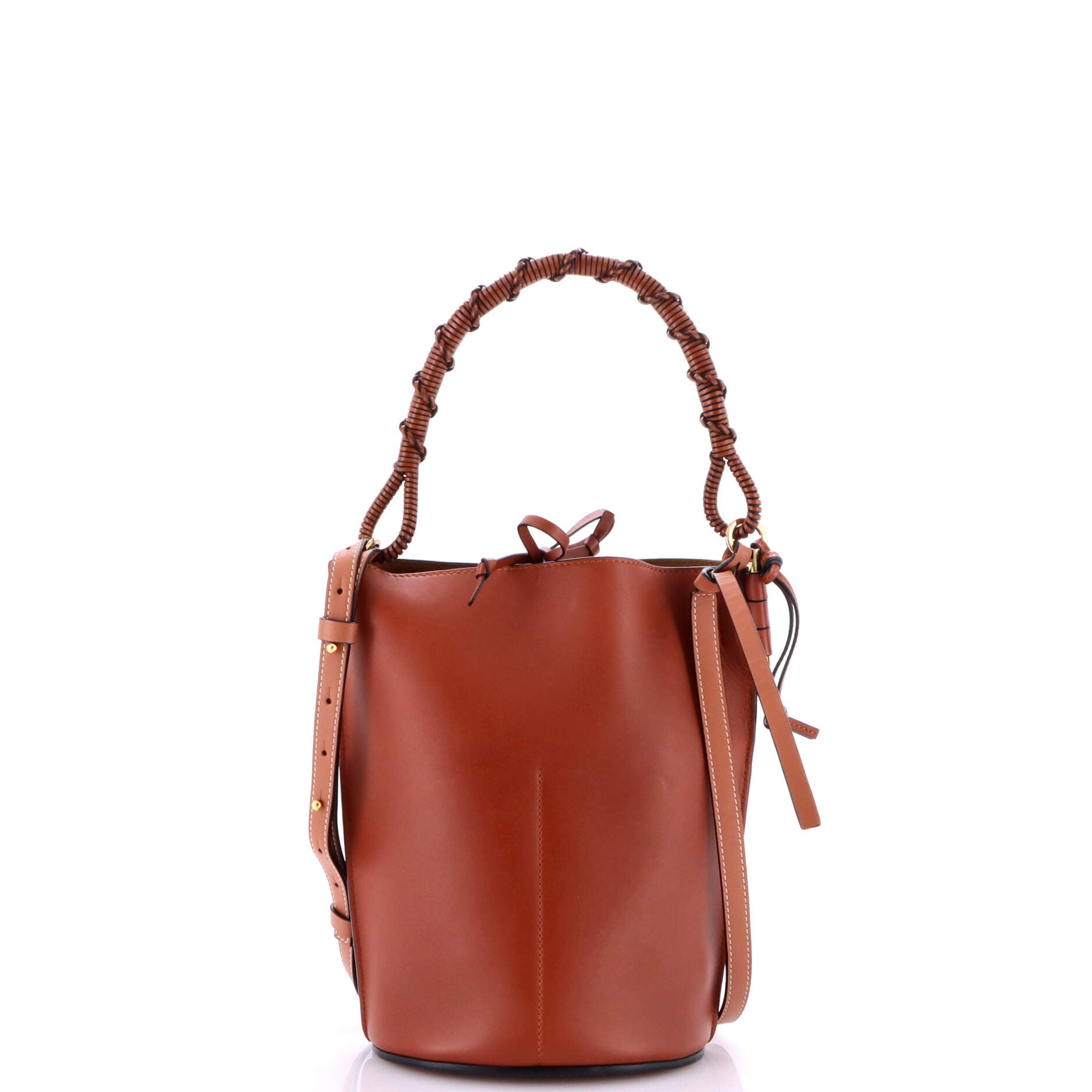 Pre-Loved Loewe Gate Top Handle Bucket Bag Leather Medium - Image 3