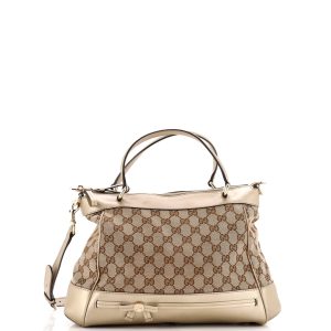 Pre-Loved Gucci Mayfair Convertible Tote GG Canvas Small