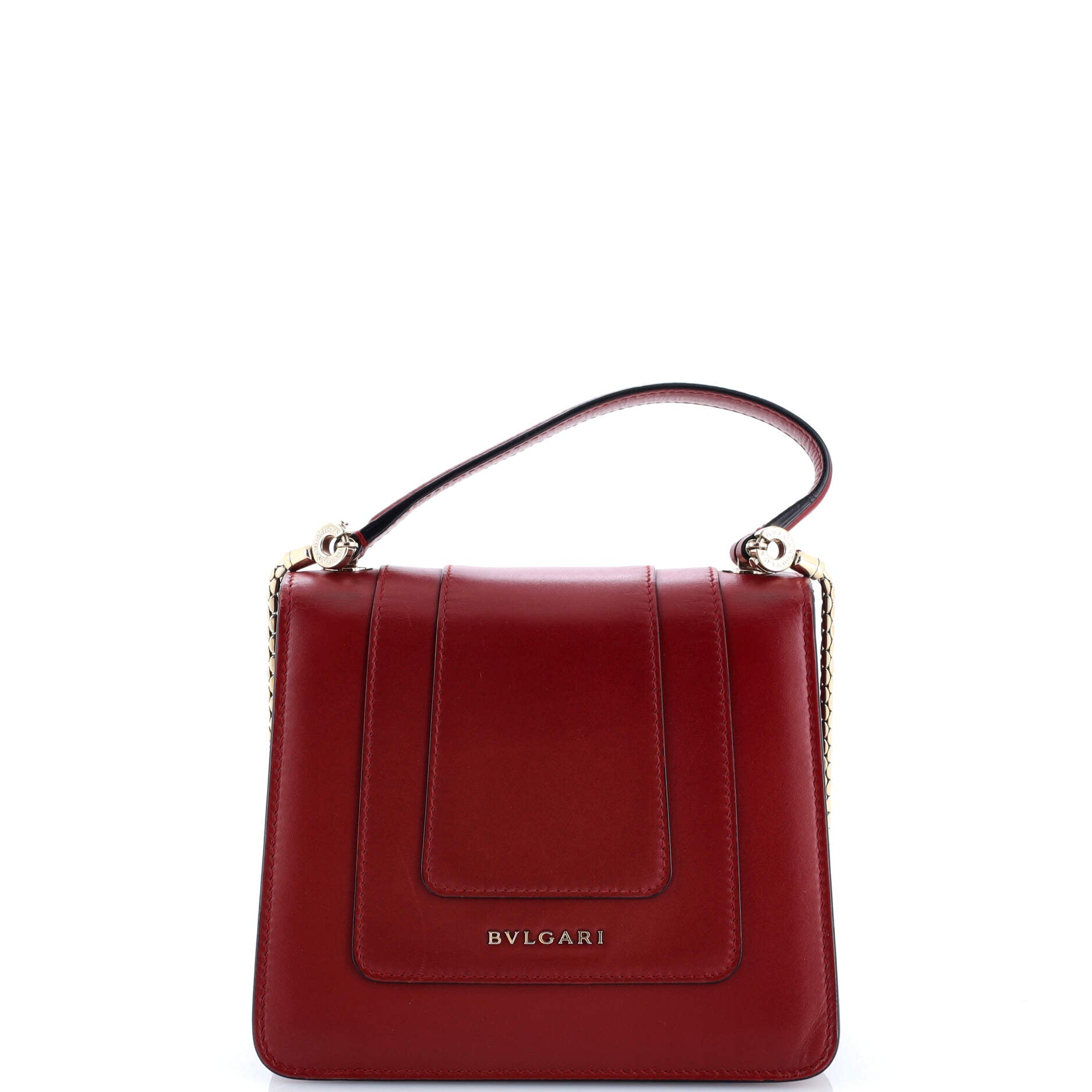 Pre-Loved Bvlgari Serpenti Forever Top Handle Bag Leather Small - Image 3