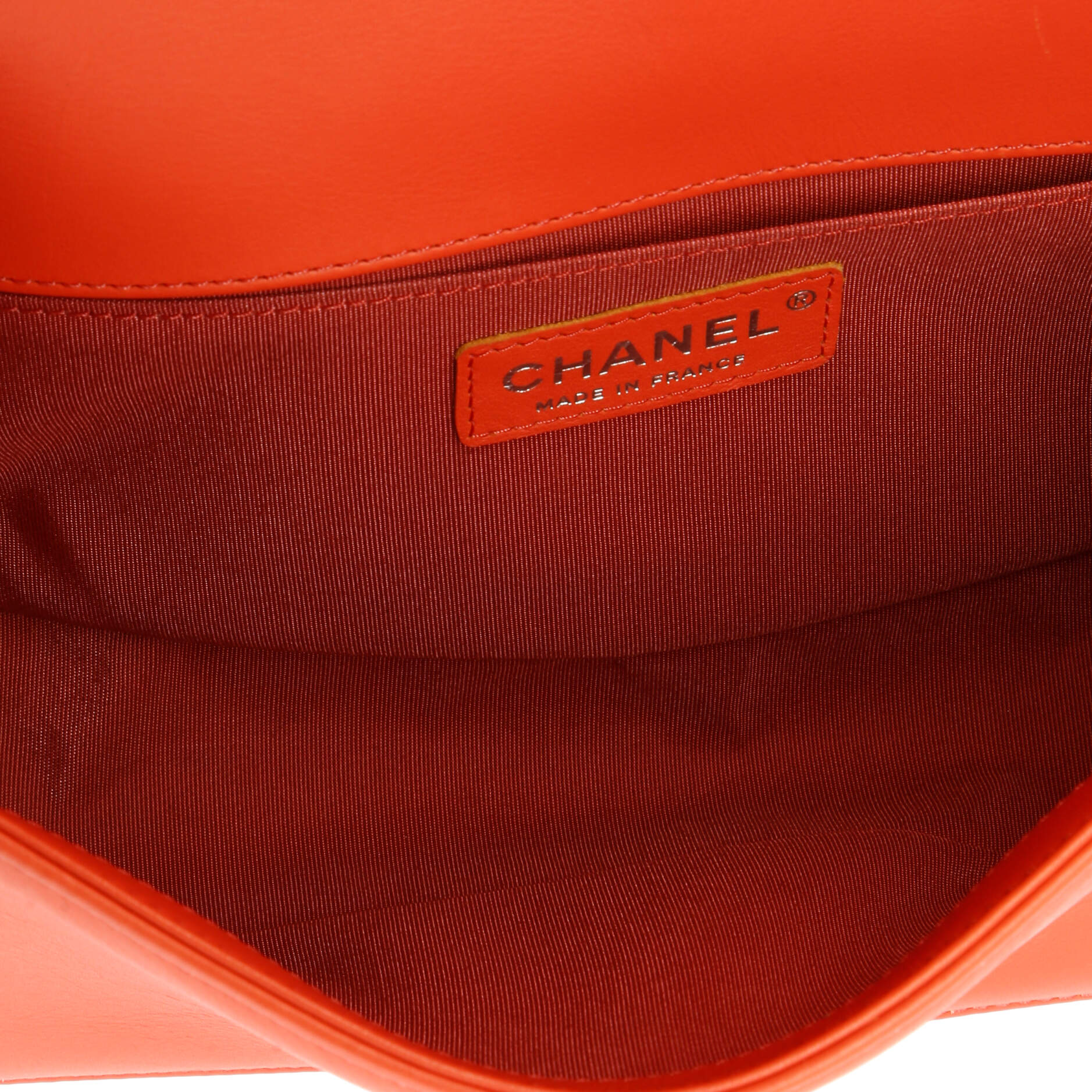 Pre-Loved Chanel Boy Flap Bag Chevron Calfskin Old Medium - Image 10