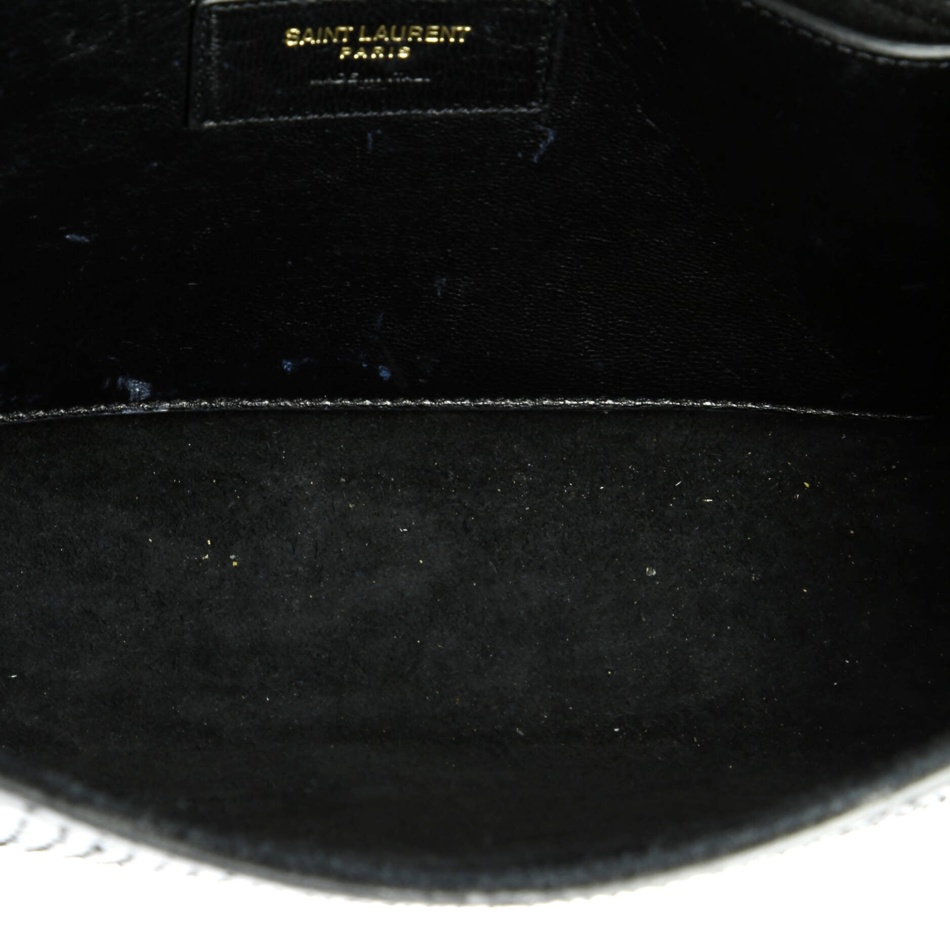 Pre-Loved Saint Laurent Classic Monogram Tassel Crossbody Bag Python Embossed Leather Medium - Image 5