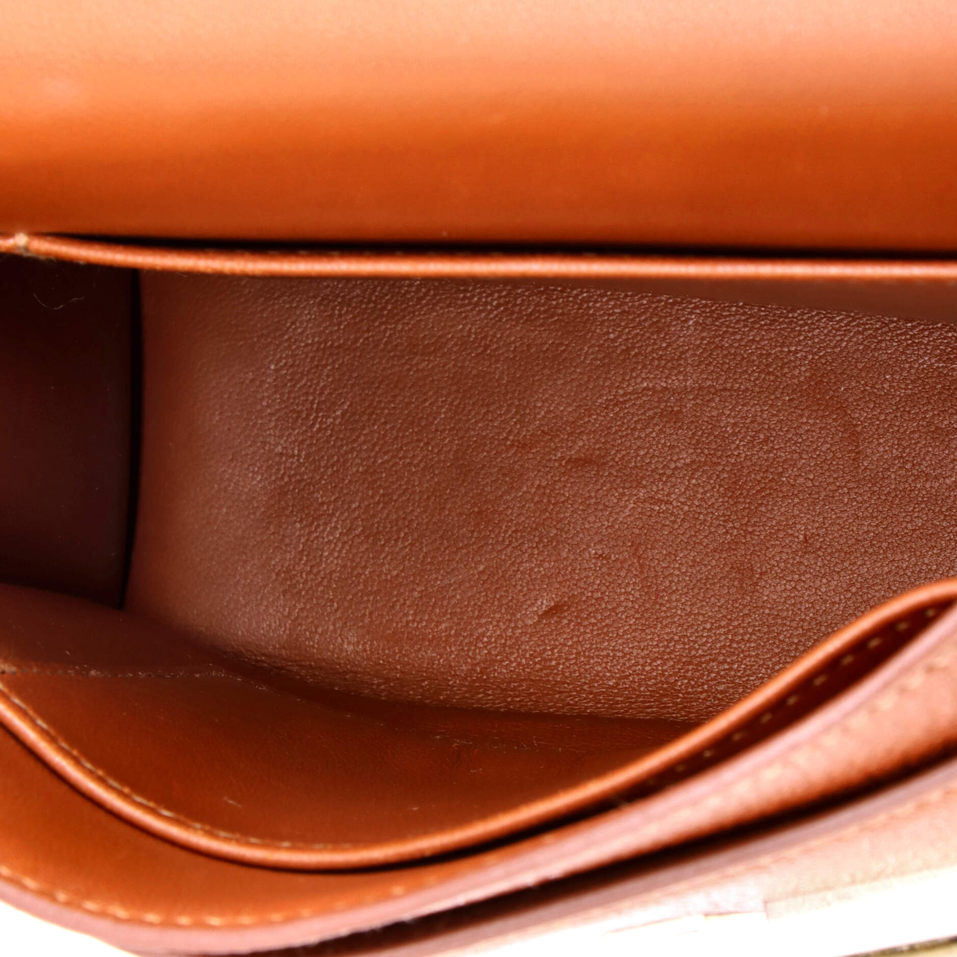 Pre-Loved Hermes Verrou Bag Chevre Mysore and Canvas Mini - Image 5