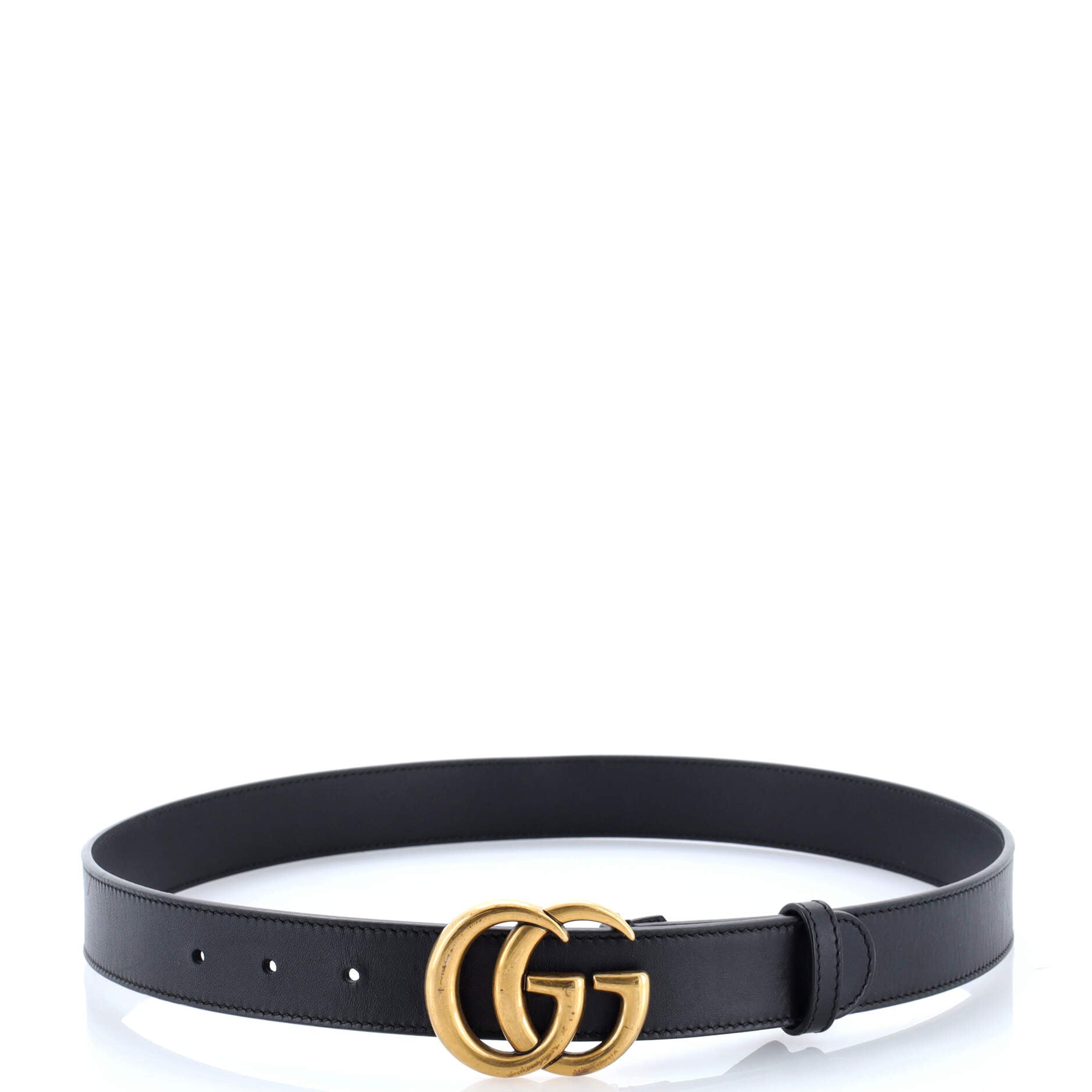Pre-Loved Gucci GG Marmont Belt Leather Medium - Image 2