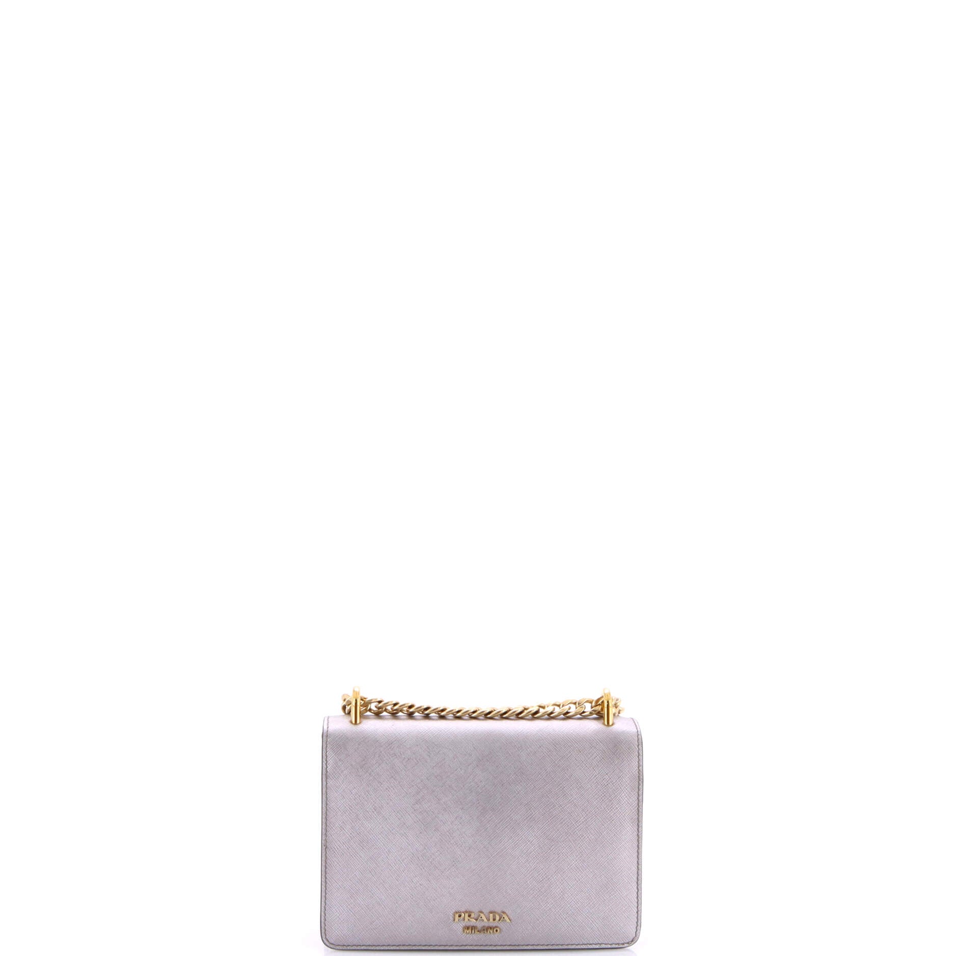 Pre-Loved Prada Envelope Flap Chain Shoulder bag Saffiano Leather Small - Image 3