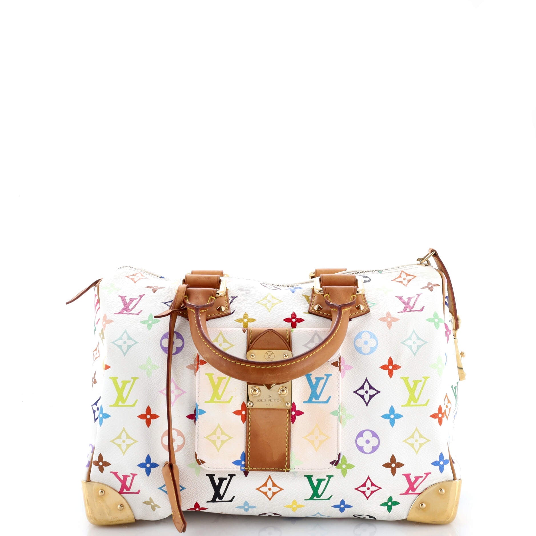 Pre-Loved Louis Vuitton Speedy Handbag Monogram Multicolor 30