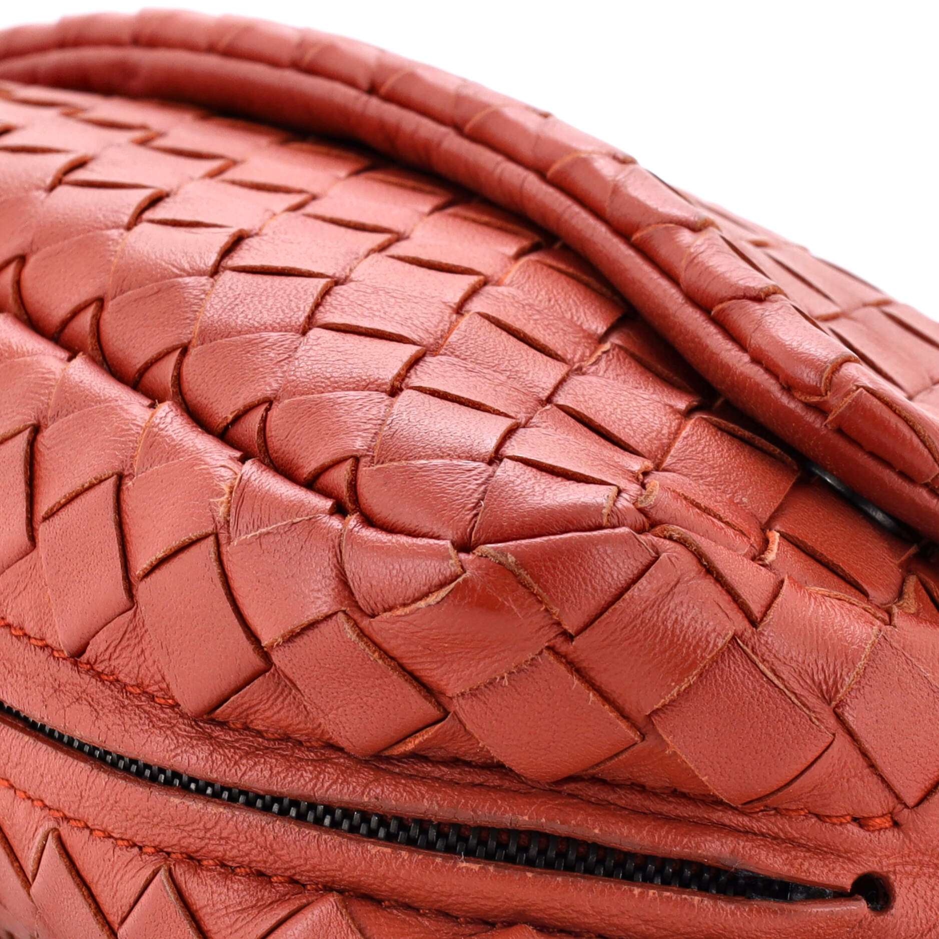 Pre-Loved Bottega Veneta Expandable Chain Crossbody Bag Intrecciato Nappa Small - Image 6