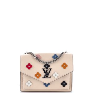Pre-Loved Louis Vuitton Mylockme Handbag Flower Embellished Leather BB