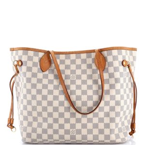 Pre-Loved Louis Vuitton Neverfull NM Tote Damier MM