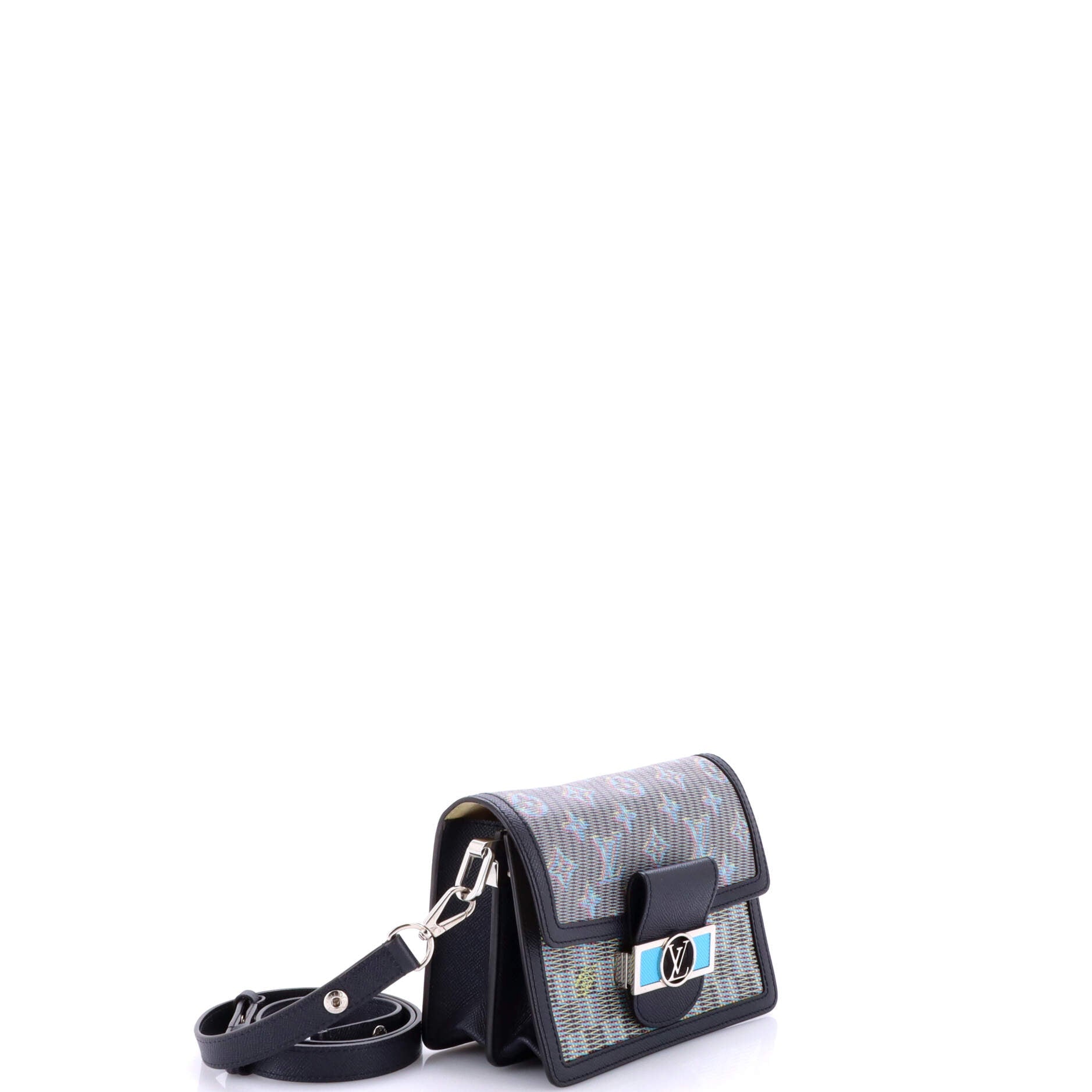 Pre-Loved Louis Vuitton Dauphine Shoulder Bag Damier Monogram LV Pop Canvas Mini - Image 2