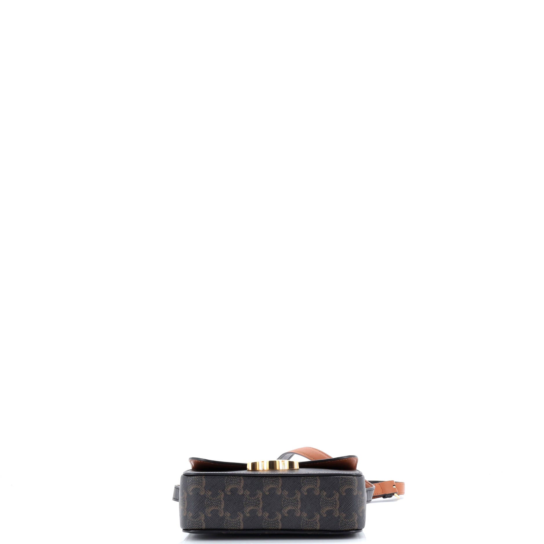 Pre-Loved Celine Triomphe Shoulder Bag Triomphe Coated Canvas Nano - Image 4