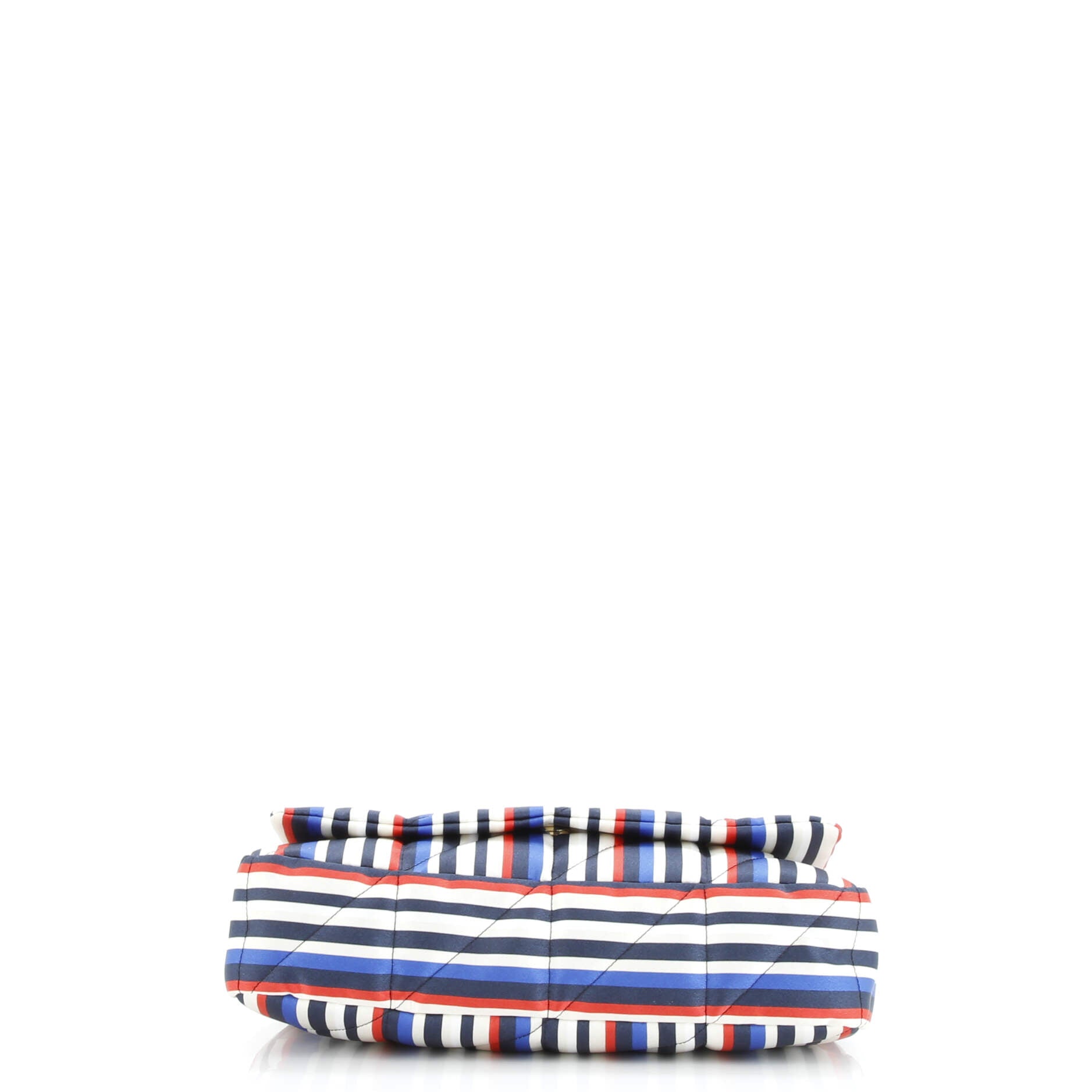 Pre-Loved Saint Laurent Jamie Flap Bag Quilted Printed Silk Medium - Image 4