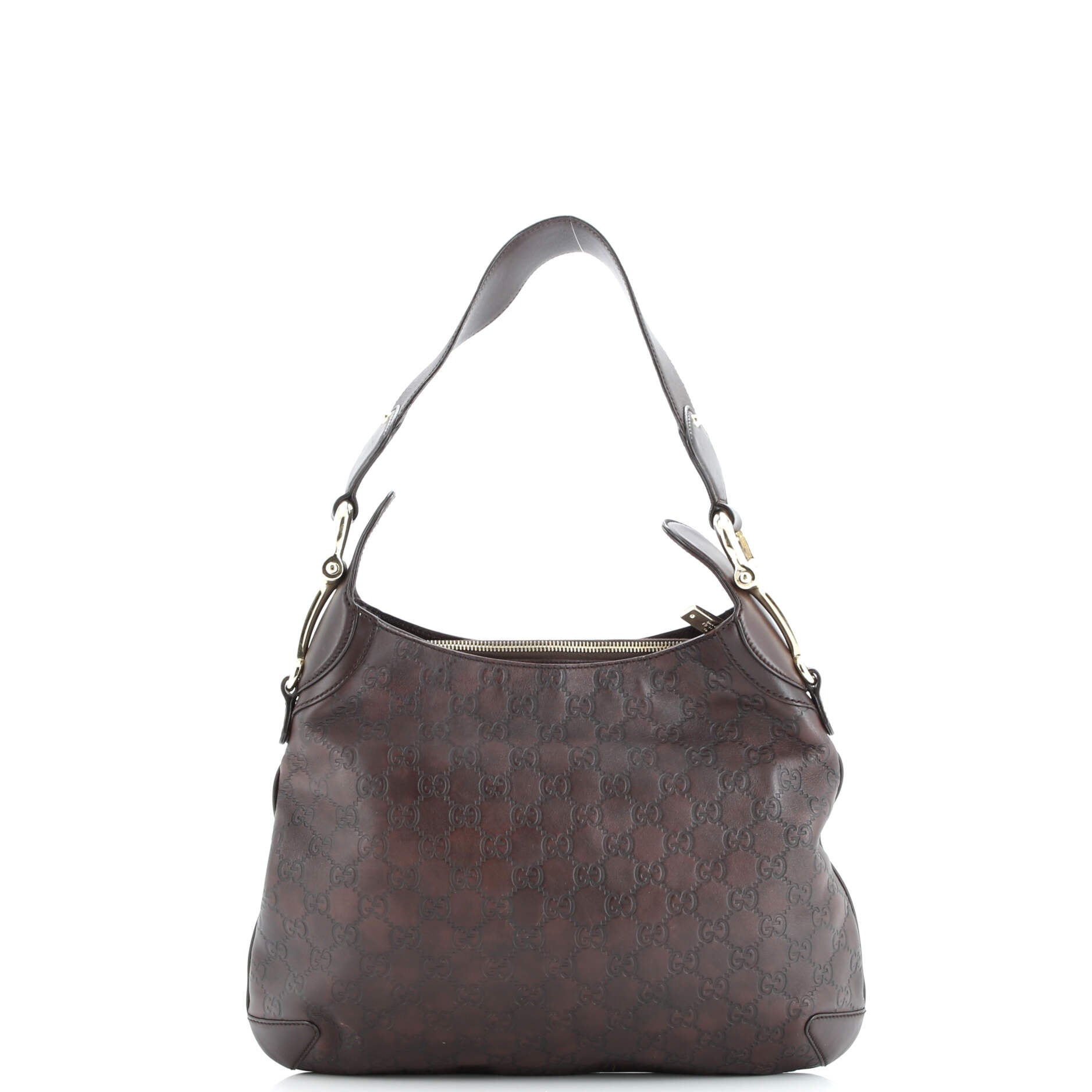 Pre-Loved Gucci Creole Hobo Guccissima Leather Medium - Image 5