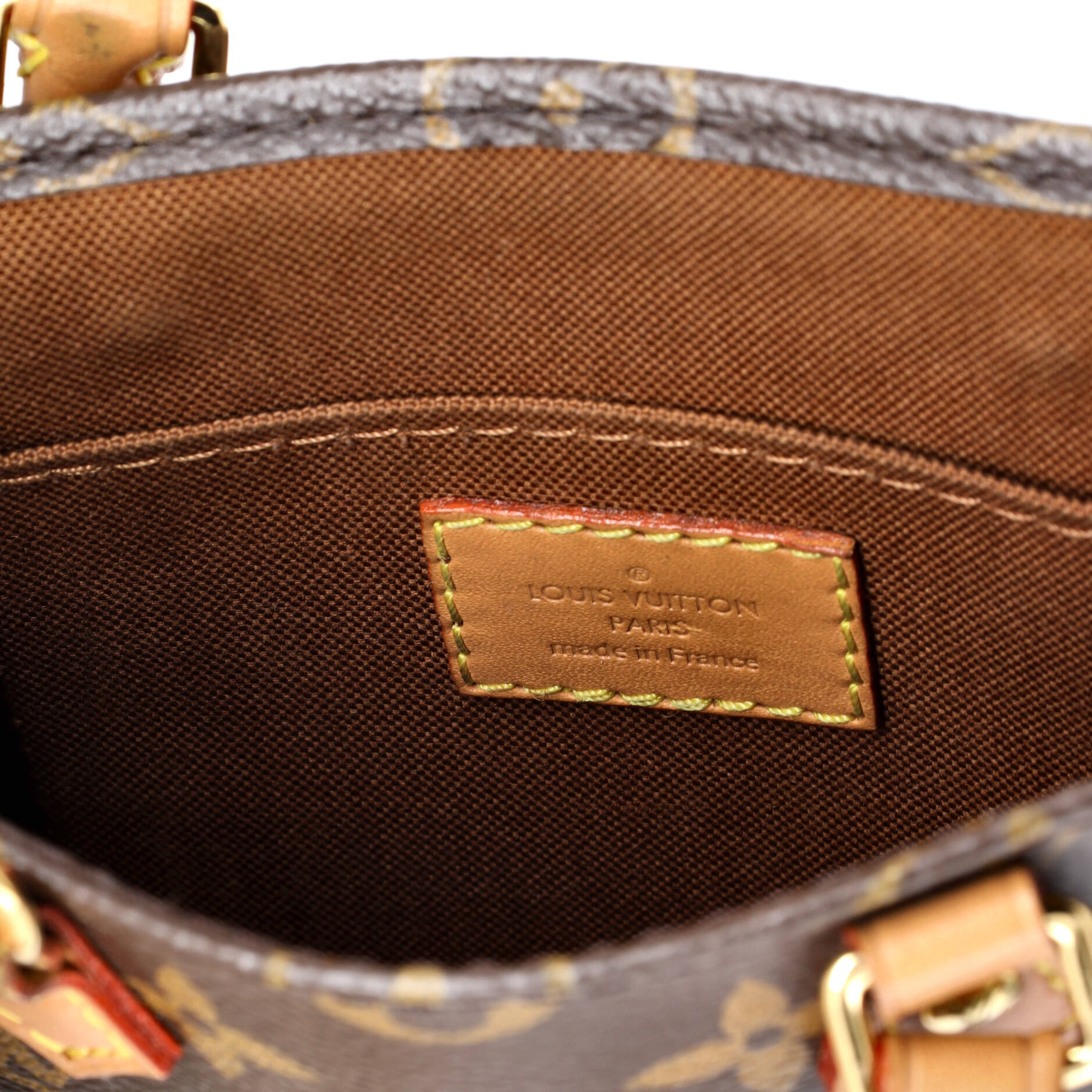 Pre-Loved Louis Vuitton Petit Sac Plat Bag Monogram Canvas - Image 7