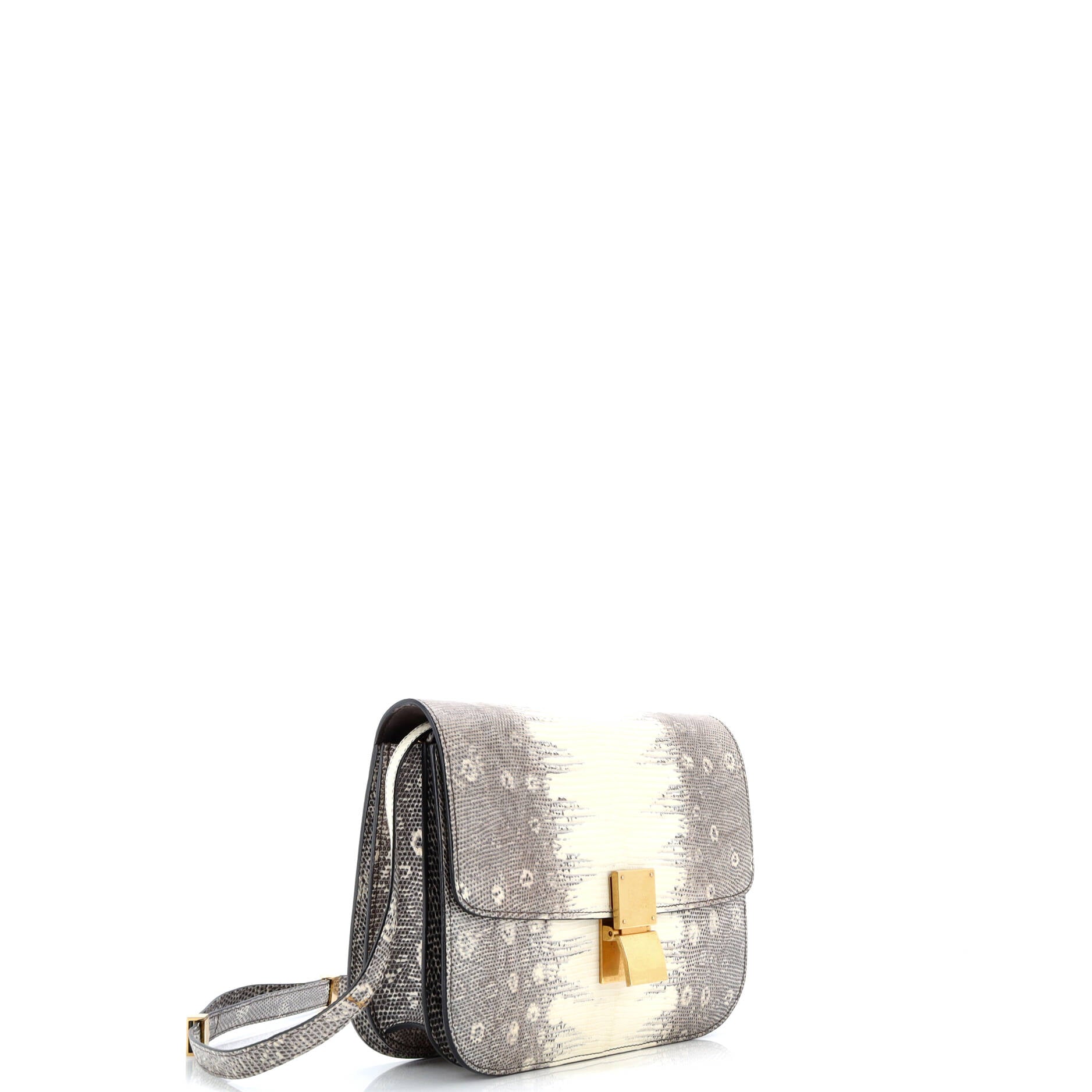 Pre-Loved Celine Classic Box Bag Lizard Medium - Image 2