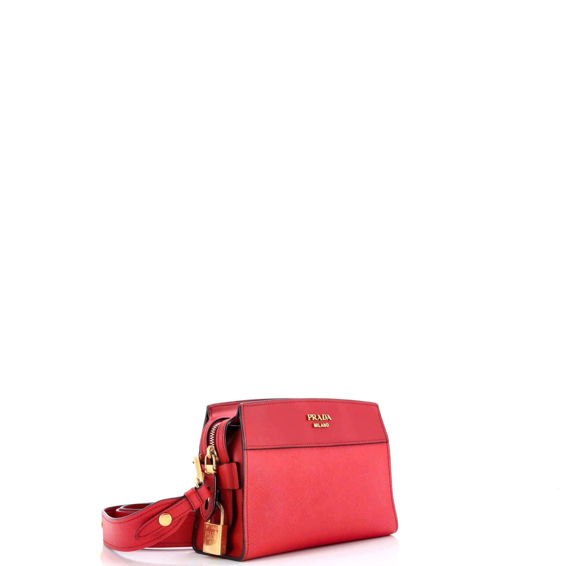 Pre-Loved Prada Esplanade Crossbody Bag Saffiano with City Calf Small - Image 2