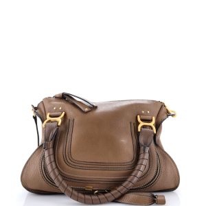 Pre-Loved Chloe Marcie Satchel Leather Small