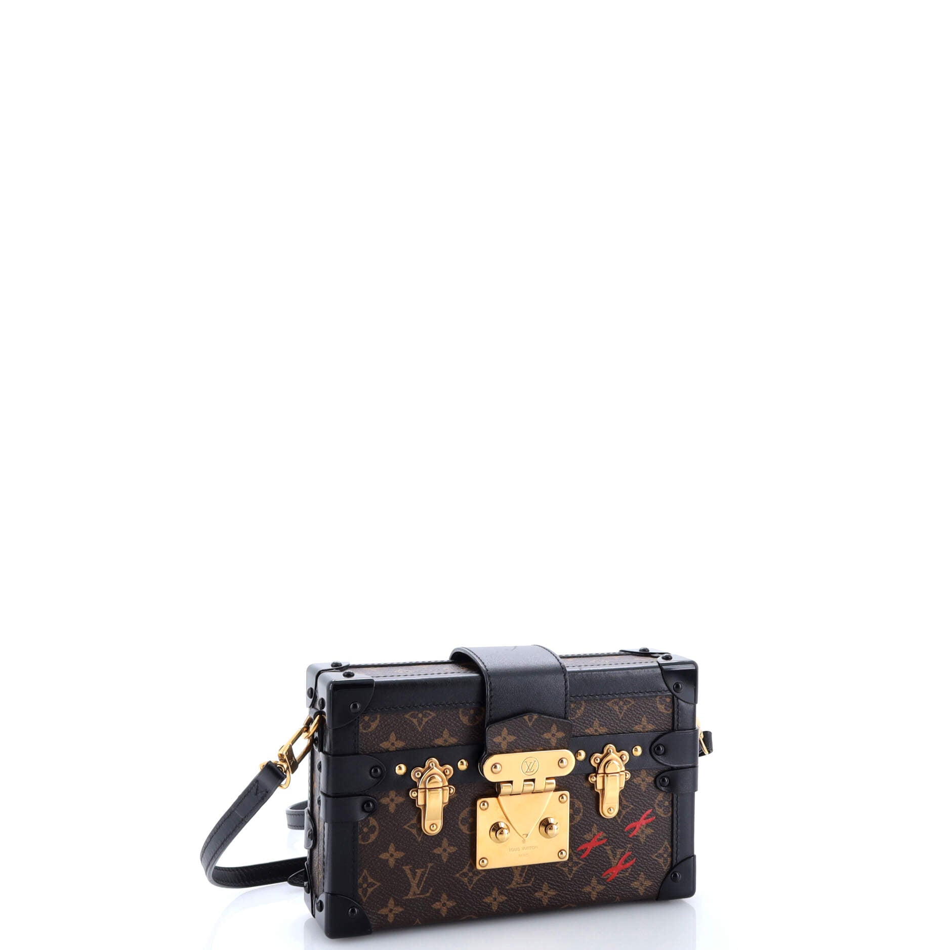 Pre-Loved Louis Vuitton Petite Malle Handbag Monogram Canvas - Image 2