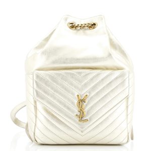 Pre-Loved Saint Laurent Joe Backpack Matelasse Chevron Leather