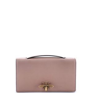 Pre-Loved Christian Dior Bee Clutch Leather
