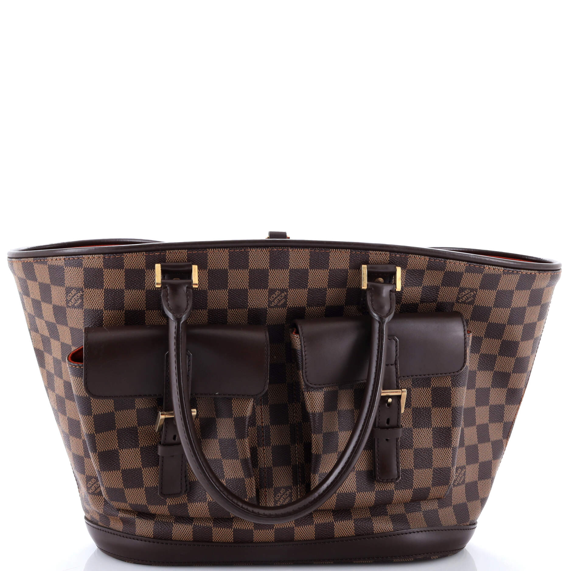 Pre-Loved Louis Vuitton Manosque Handbag Damier GM