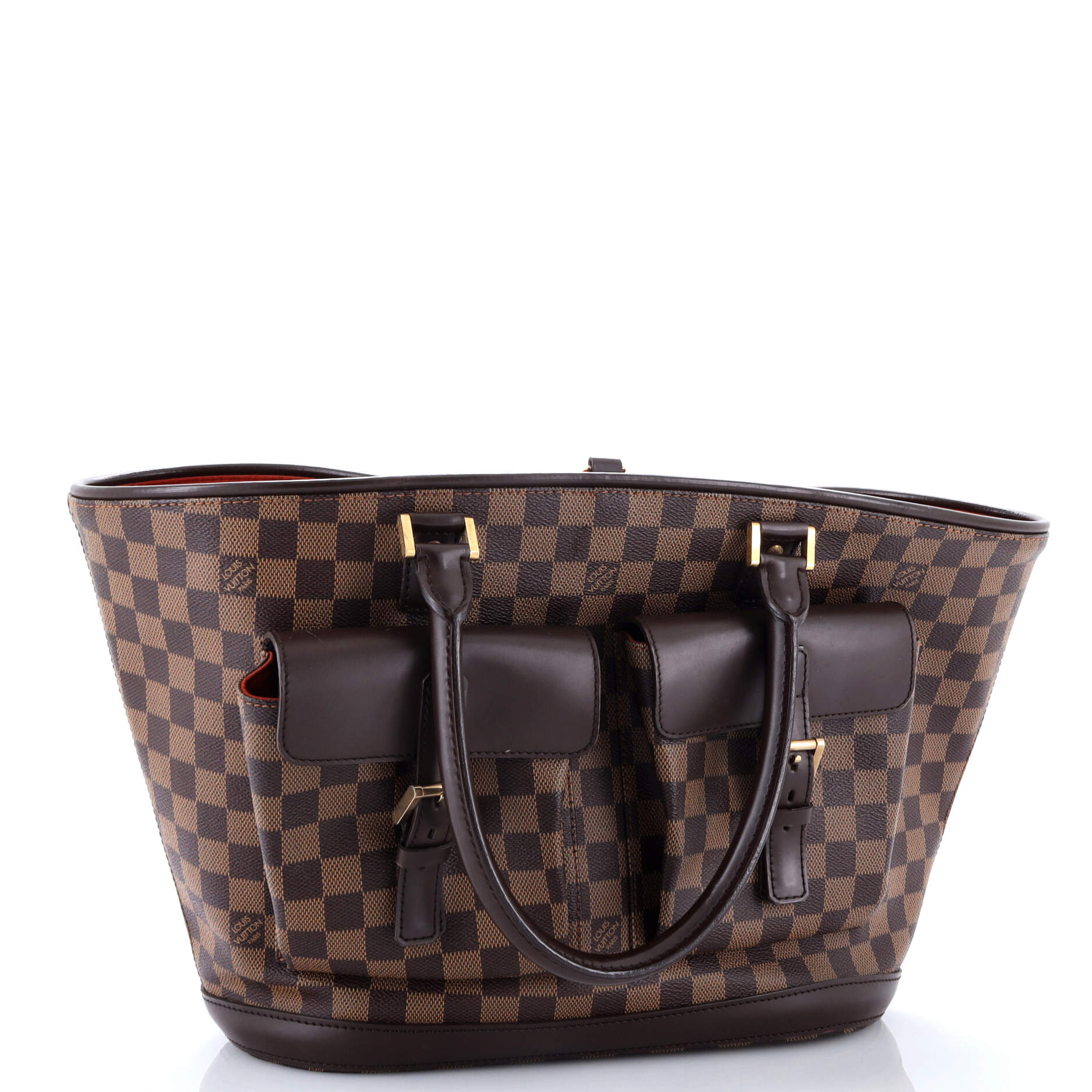 Pre-Loved Louis Vuitton Manosque Handbag Damier GM - Image 2